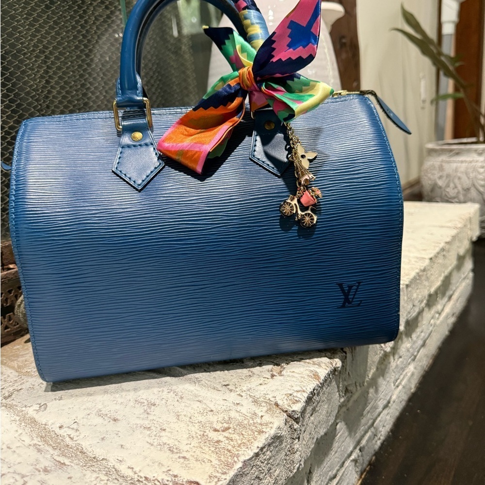 Louis Vuitton Blue Handbag
